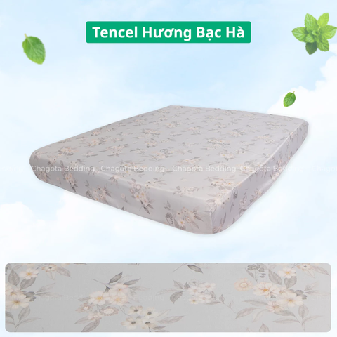Ga Giường Lẻ Ice Mint BH55 Tinh chất Bạc Hà kháng Khuẩn Nhiều Hoạ Tiết 1m6