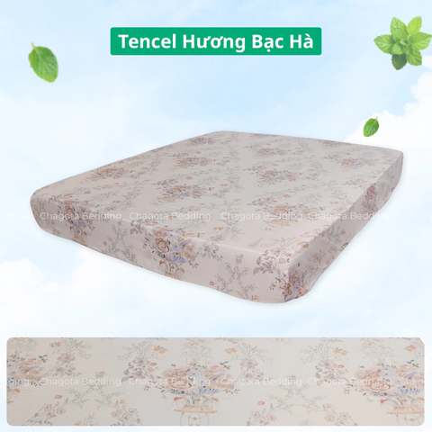 Ga Giường Lẻ Ice Mint BH57 Tinh chất Bạc Hà kháng Khuẩn Nhiều Hoạ Tiết 1m6