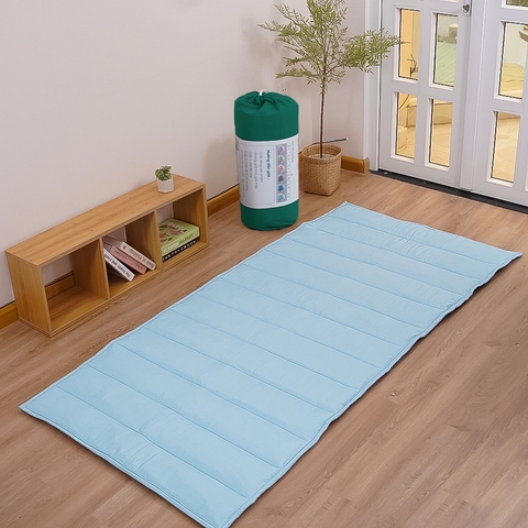 Đệm Topper Xanh Biêng Biếc Ice Silk Êm Ái Dễ Chịu 90x190m