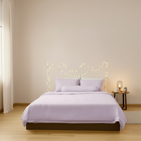 Bộ Chăn Ga Gối Tím Sim Chagota Bedding Mềm Mịn, Mát Lạnh Cao Cấp Thoáng Mát Cho Gia Đình Bạn 1m6