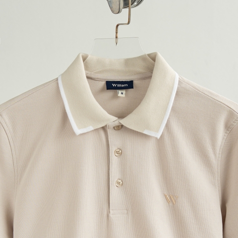 Áo Polo Cộc Tay Cotton Cao Cấp Form Fitted - W051.Be
