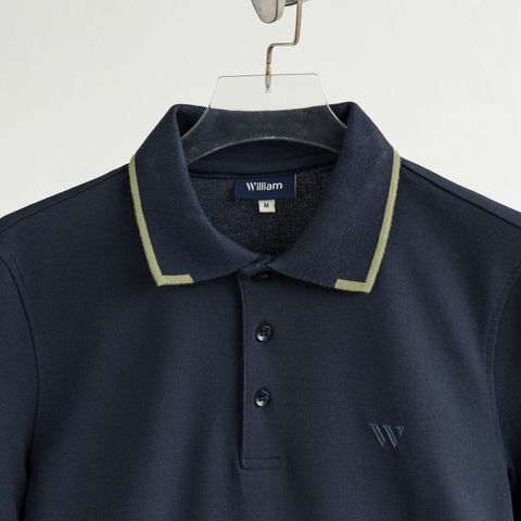 Áo Polo Cộc Tay Cotton Cao Cấp Form Fitted - W051.Tím Than