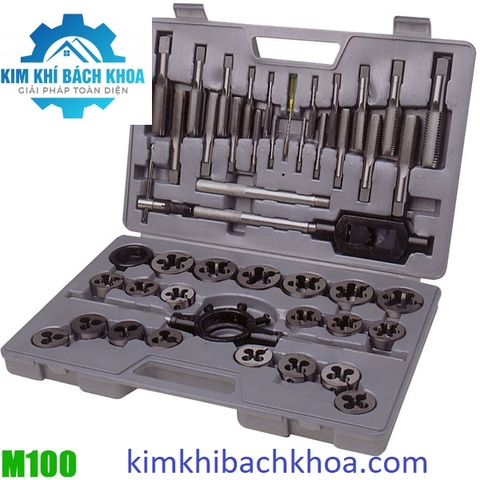M100 Bộ tarô bàn ren bao gồm 45 chi tiết từ M6 đến M24