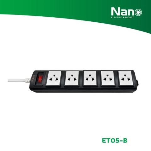 5 Ổ CẮM CHỊU TẢI + DÂY DÀI 3M,5M 10A/16A -ET05-10A/16A-3M/5M-W/B