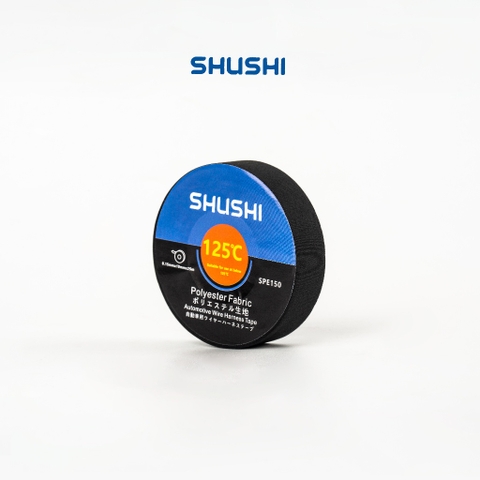 Băng Keo Vải Cách Điện Thương Hiệu Nhật Bản SHUSHI, BĂNG KEO CÁCH ỒN CHO Ô TÔ SPE150 25m