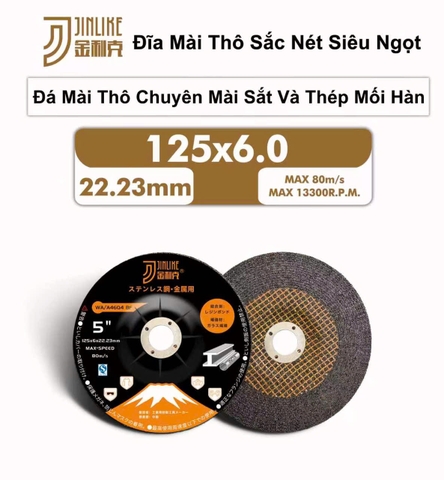 Đá mài thô Jinlike màu đen 125mm chính hãng