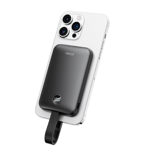 Sạc Dự Phòng 10000mAh - Nam Châm Không Dây 15W & Nhanh 30W PD, Có Cáp Type-C Màn Hình Led