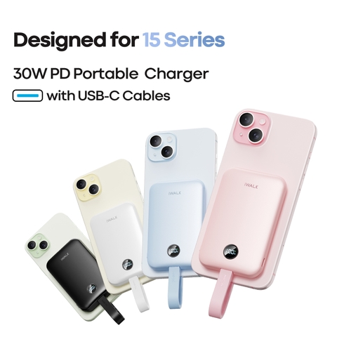 Sạc Dự Phòng 10000mAh - Nam Châm Không Dây 15W & Nhanh 30W PD, Có Cáp Type-C Màn Hình Led