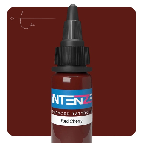 Mực Xăm Intenze Red Cherry Tattoo Ink 1oz – Sắc Đỏ Anh Đào Đậm Ánh Hồng