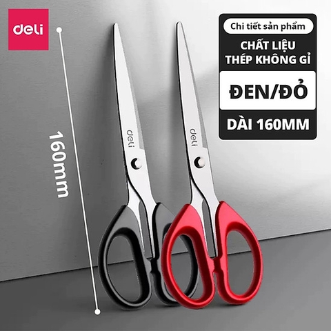 Kéo Deli 160mm Thép Không Gỉ