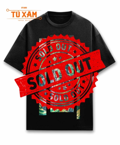 Áo thun hình xăm – Người đàn bà hóa đá – unisex form rộng tay lỡ, cotton 100% 250gsm, in DTG siêu thoáng, tattoo art cao cấp,  độc quyền Master Tú Đen
