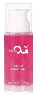OG Fury Stencil Gel 200g – Gel scan truyền hình xăm chuyên nghiệp, bám nét lâu, khô nhanh, an toàn cho da, chính hãng OG Produce