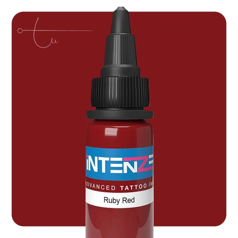 Mực Xăm Intenze Ruby Red Tattoo Ink 1oz – Sắc Đỏ Ruby Đậm Giàu Chiều Sâu