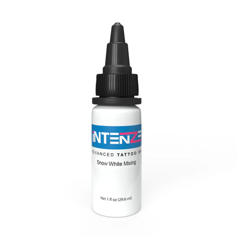 Mực Xăm Intenze Snow White Mixing Tattoo Ink 1oz – Trắng Pha Màu Dày Màu, Dễ Cắt Pigment