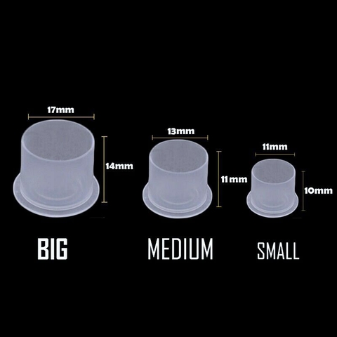 Hũ đựng mực xăm (Chum mực Tattoo) – Cốc chứa mực xăm chuyên dụng, nhựa trong cao cấp, chống đổ, an toàn và tiện dụng cho nghệ nhân tattoo