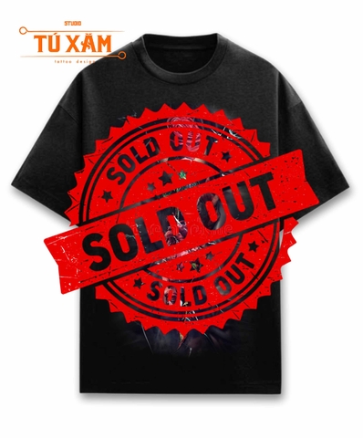 Áo thun hình xăm – Thorn in My Heart – unisex form rộng tay lỡ, cotton 100% 250gsm, in DTG siêu thoáng, tattoo art cao cấp,  độc quyền Master Tú Đen