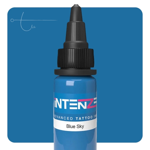 Mực Xăm Intenze Blue Sky Tattoo Ink 1oz – Sắc Xanh Trời Sáng, Tươi & Dễ Phối