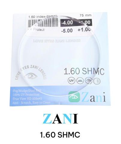 Tròng kính Zani 1.60 SHMC