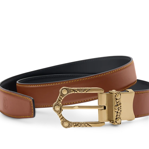 LV Dimension Monogram Denim Flower Reversible Belt 35mm