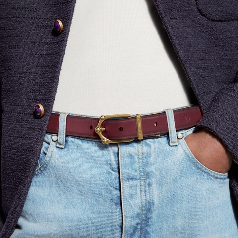 Double-Sided Frog Patterned Belt 30mm