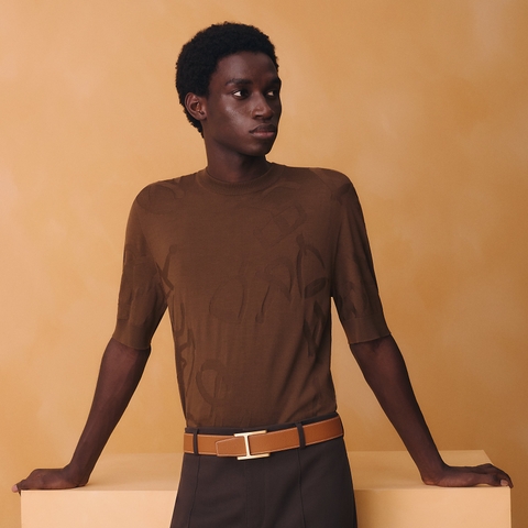 Fil d'H belt buckle & Reversible leather strap 38 mm