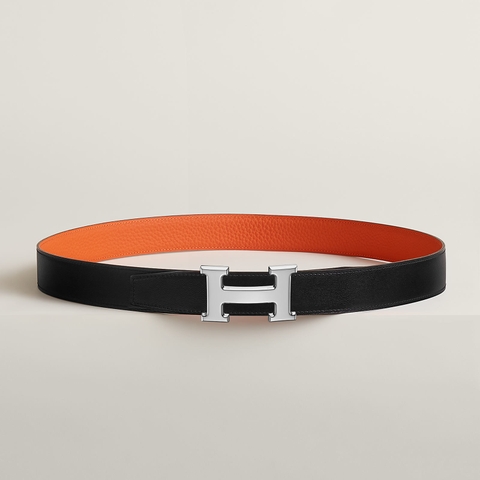 H belt buckle & Reversible leather strap 32 mm