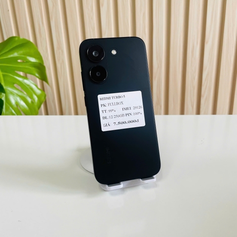 REDMI TURBO 5 (12/256GB) Màu Đen Fullbox