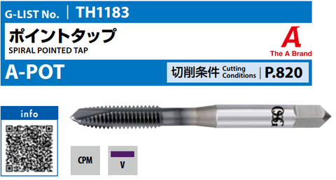 Mũi taro thẳng A-POT