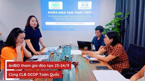 AnBiO tham gia đào tạo – tư vấn và đề xuất giải pháp cùng CLB OCOP Toàn Quốc ngày 23-24/9/2026.