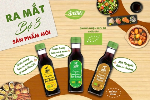 AnBiO ra mắt bộ 3 nước tương hữu cơ Seasir nhập khẩu
