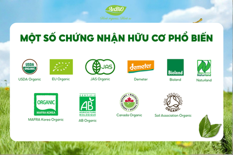 Một số chứng nhận hữu cơ phổ biến