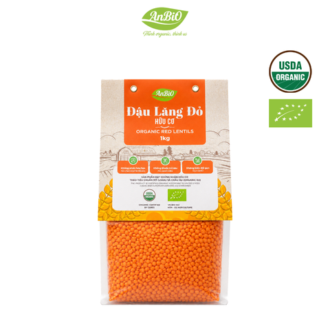 Đậu lăng đỏ hữu cơ Anbio 1kg