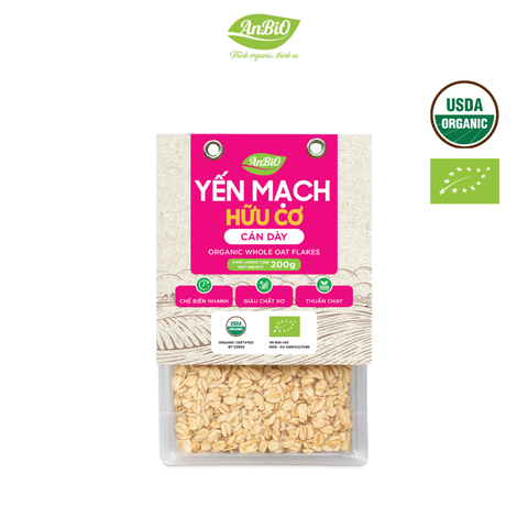 Yến mạch cán dày hữu cơ AnBiO 200g