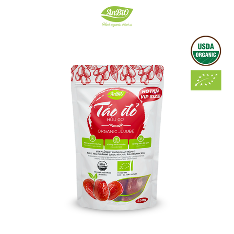 TÁO ĐỎ HOTAN HỮU CƠ VIP SIZE ANBIO 450G ( 8-9 quả /100g)