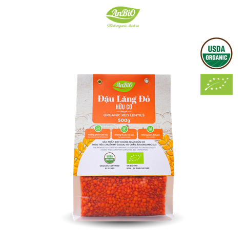 Đậu lăng đỏ hữu cơ 500g