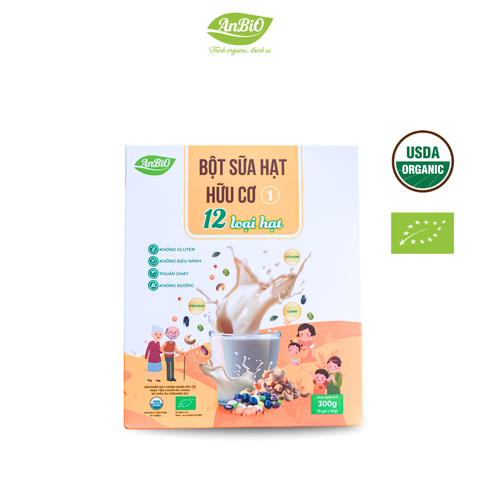 Bột sữa hạt hữu cơ số 1 (12 loại hạt)