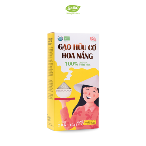 Gạo hữu cơ Hoa nắng Vàng Lúa chín 2kg