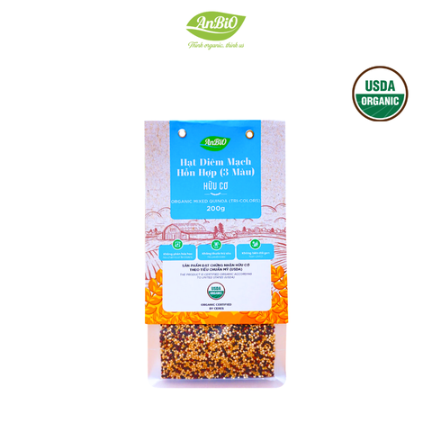 Hạt diêm mạch 3 màu hữu cơ Anbio 200g
