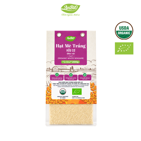 Mè trắng hữu cơ (bóc vỏ) 200g