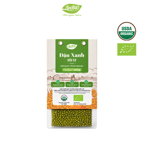 Đậu xanh hữu cơ Anbio 200g