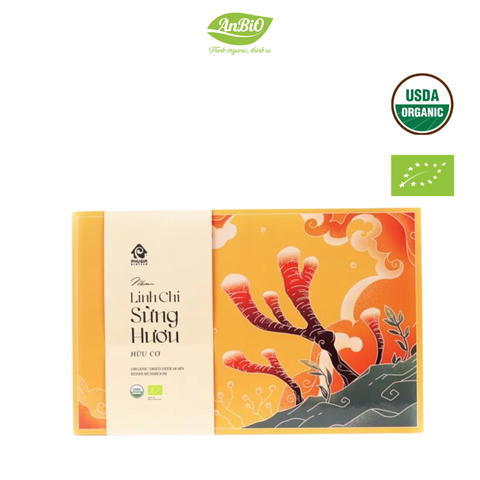 Hộp Quà - Linh Chi Sừng Hươu - Organic - Nguyên chiếc 500g