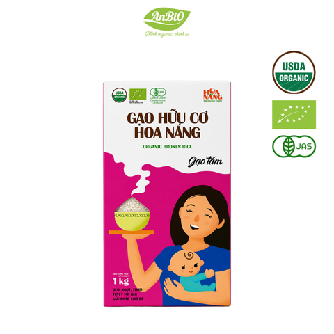 Gạo tấm hữu cơ Hoa Nắng (1kg)