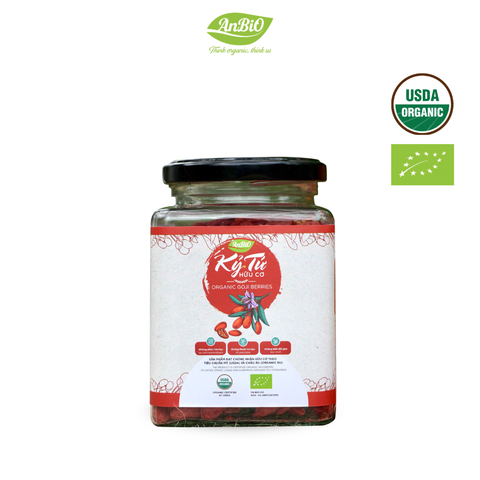 Kỷ tử hữu cơ 200g (Lọ thủy tinh) (lọ)