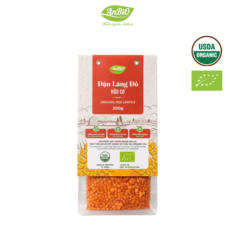 Đậu lăng đỏ hữu cơ Anbio 200g