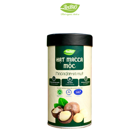 Hạt Macca Mộc - 250g (Hộp Tròn)