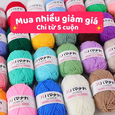 Len Milk Cotton Hàn Quốc 25 gram