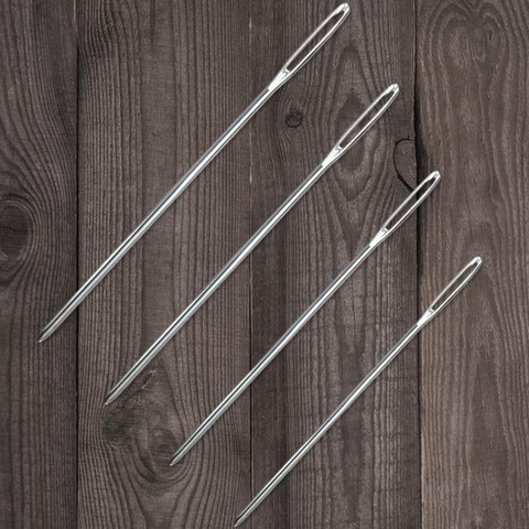 [Bông bán Len] Combo 10 chiếc Kim khâu len bằng sắt thép chống gỉ 1.6*5.3 cm phù hợp len nhỏ đến trung bình như jeans cotton milk ctvn milk bò