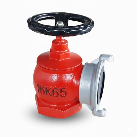 Van góc D65 kèm ren nối cho hệ thống PCCC