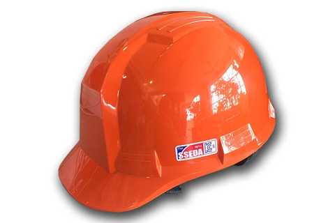 Mũ An Toàn SSEDA IV Hàn Quốc Mặt Phẳng Màu Cam