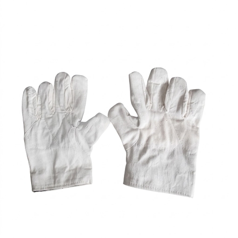 Găng tay vải bạt cotton bảo hộ lao động dày bền giá tốt